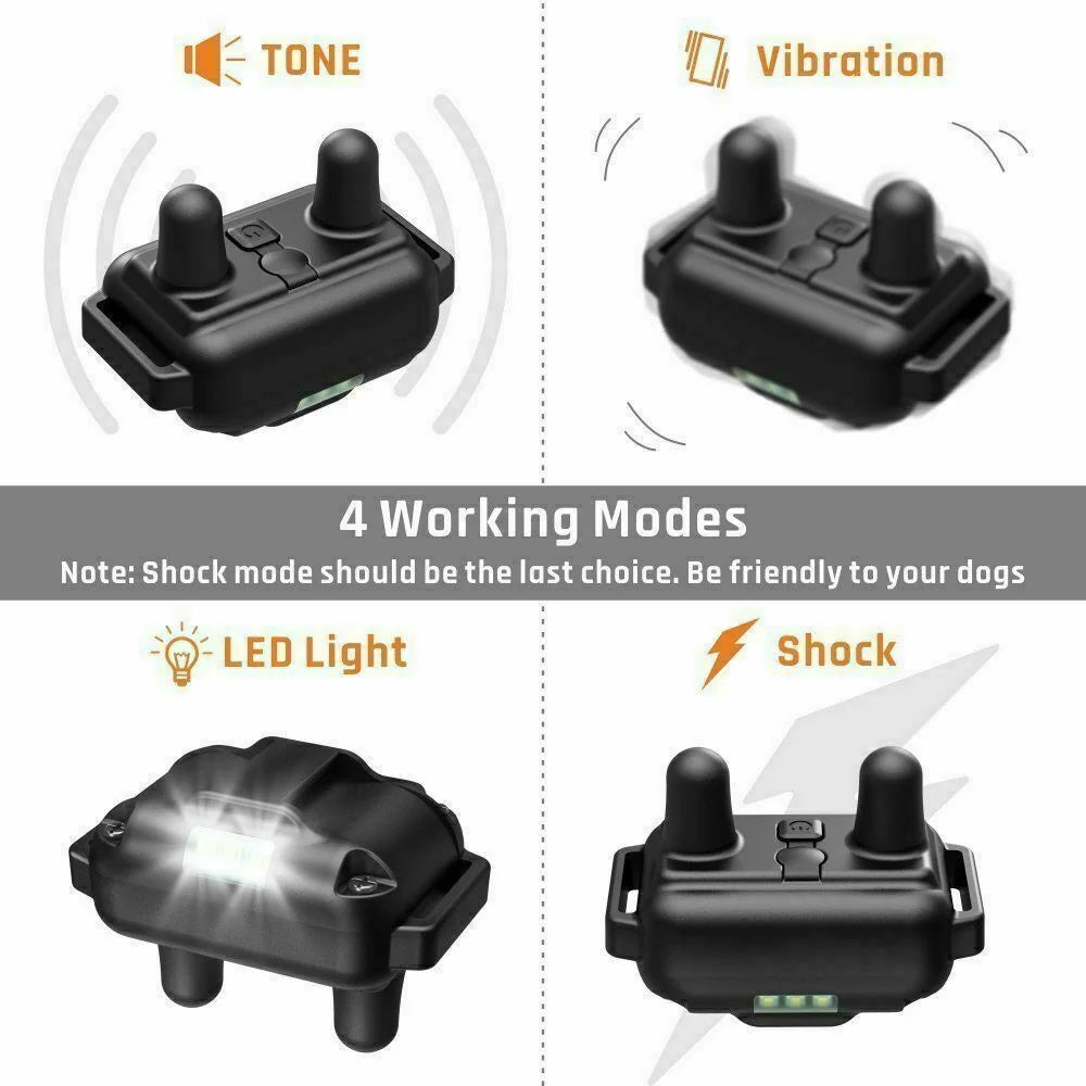 2700 FT Waterproof Dog Shock Collar – Rechargeable Remote Trainer with LCD