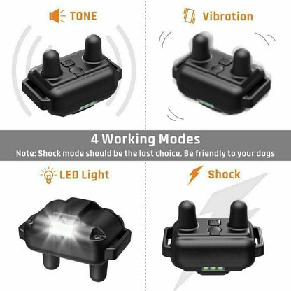 2700 FT Waterproof Dog Shock Collar – Rechargeable Remote Trainer with LCD
