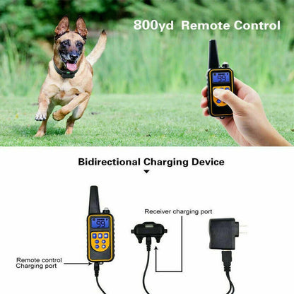 2700 FT Waterproof Dog Shock Collar – Rechargeable Remote Trainer with LCD